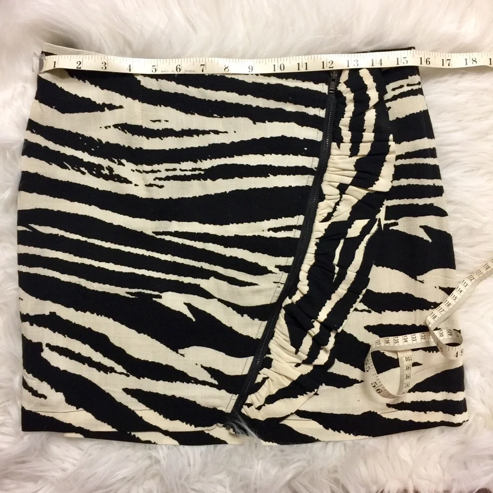 NWOT Free People Animal Print Mini Skirt
